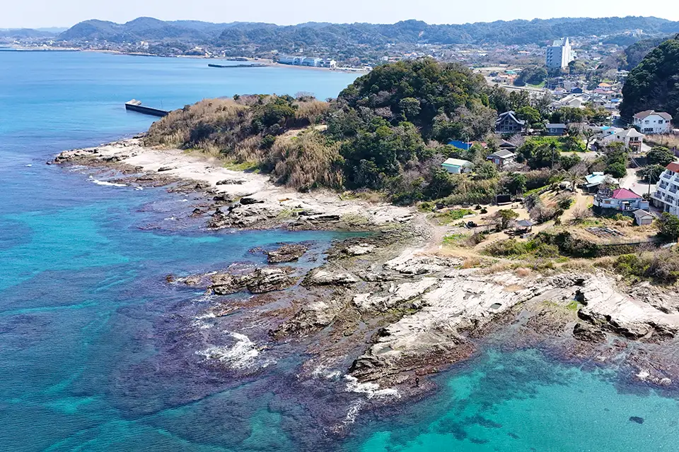 Tateyama 01の海からの敷地周辺の写真